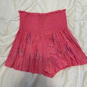 Pink Rhinestone Shorts